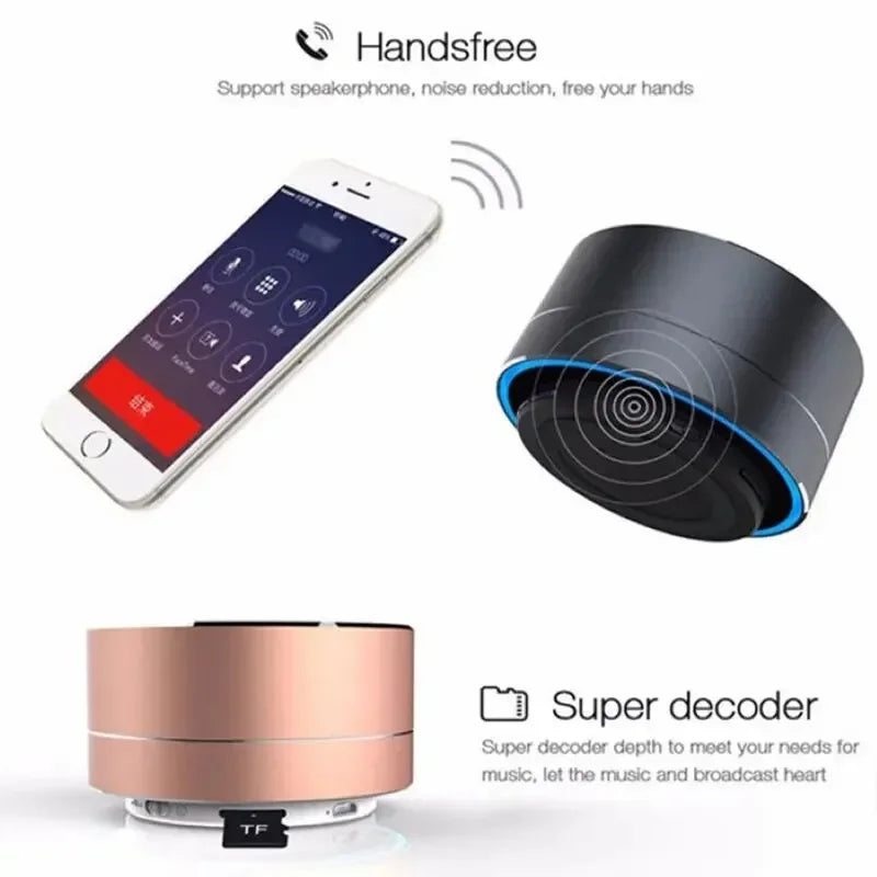 Avtoit | Soundory Mini Bluetooth Speaker | Compact & Powerful | TF/USB | For Travel & Everyday Use