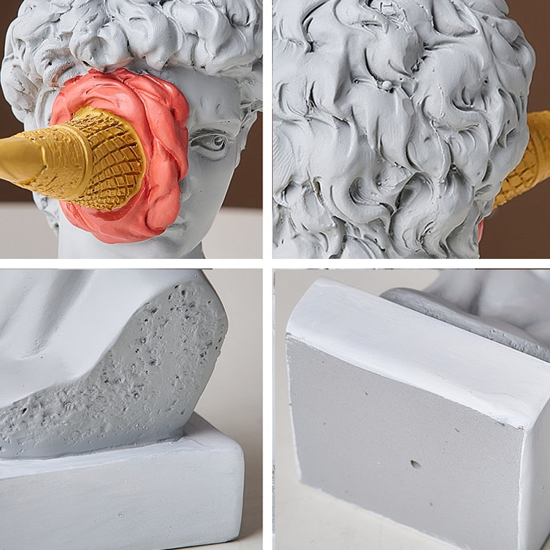 Avtoit | David Figurine with Ice Cream Home Decoration Sculpture