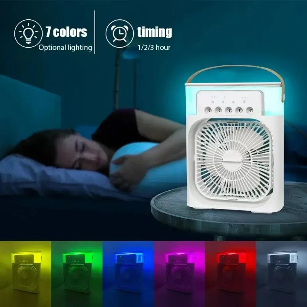 Avtoit | Auronix Mini Air Cooler | 3-in-1 Fan with LED & Humidifier | USB | 600ml Tank
