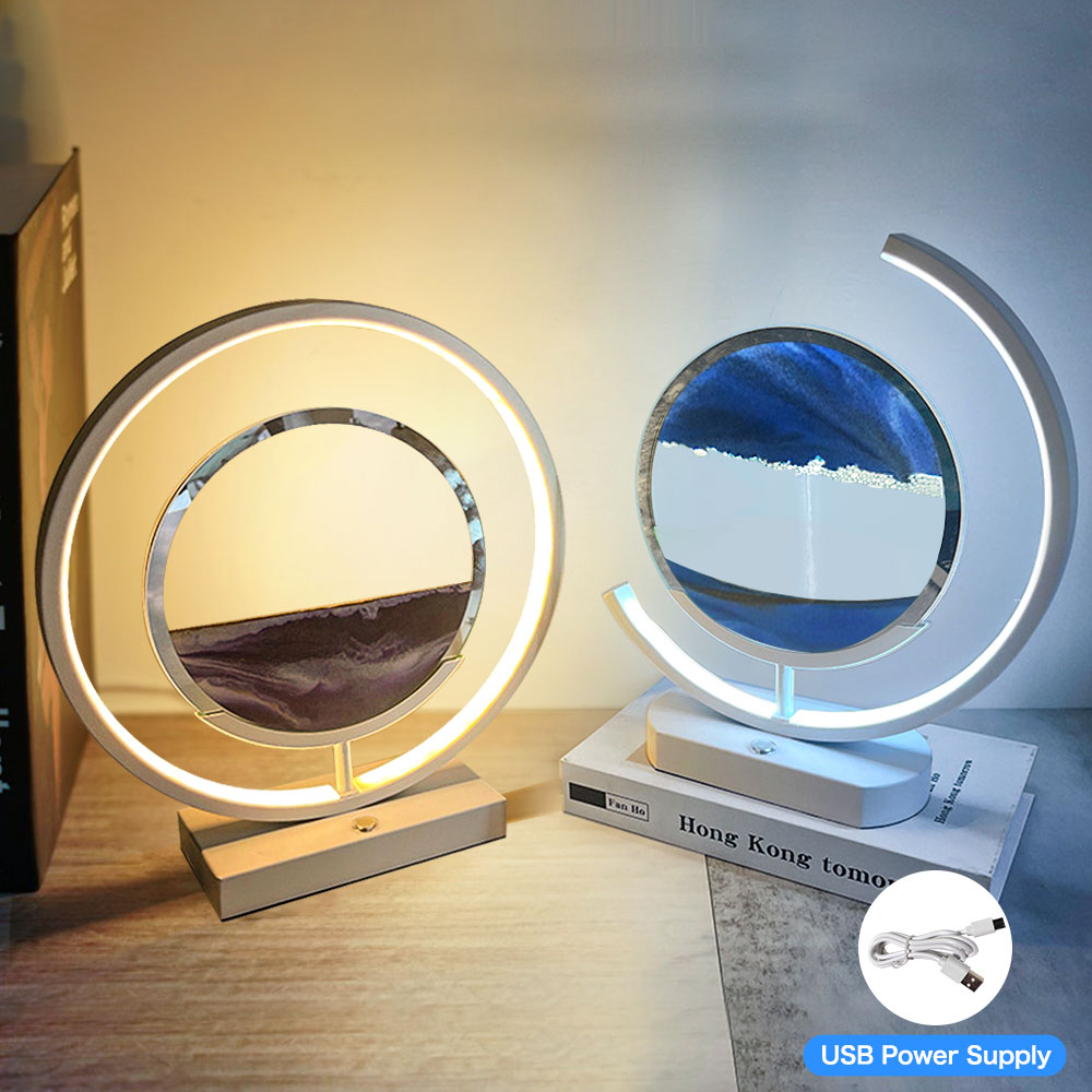 Avtoit | 3D LED Flowing Sand Art Table Lamp