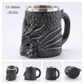 Avtoit | Medieval Dragon Resin Stainless Steel Mug as Coffee Mug or Tea Mug