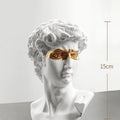 Avtoit | Statues for decoration, 15 cm, David, coffee table, home decoration, ornaments, bust of a room made of plaster, white resin, decorative art sculpture