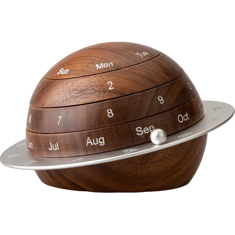 Avtoit | Cosmic Cycle Minimalist Rotating Wooden Calendar