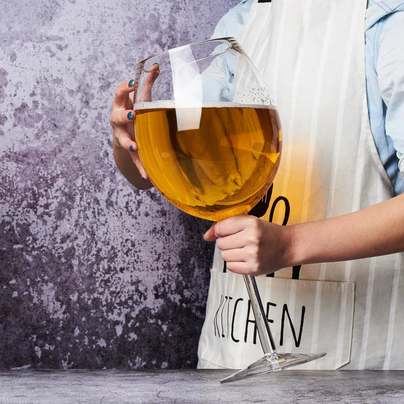 Extra-Large 3000 ml Crystal Wine Glass and Beer Mug