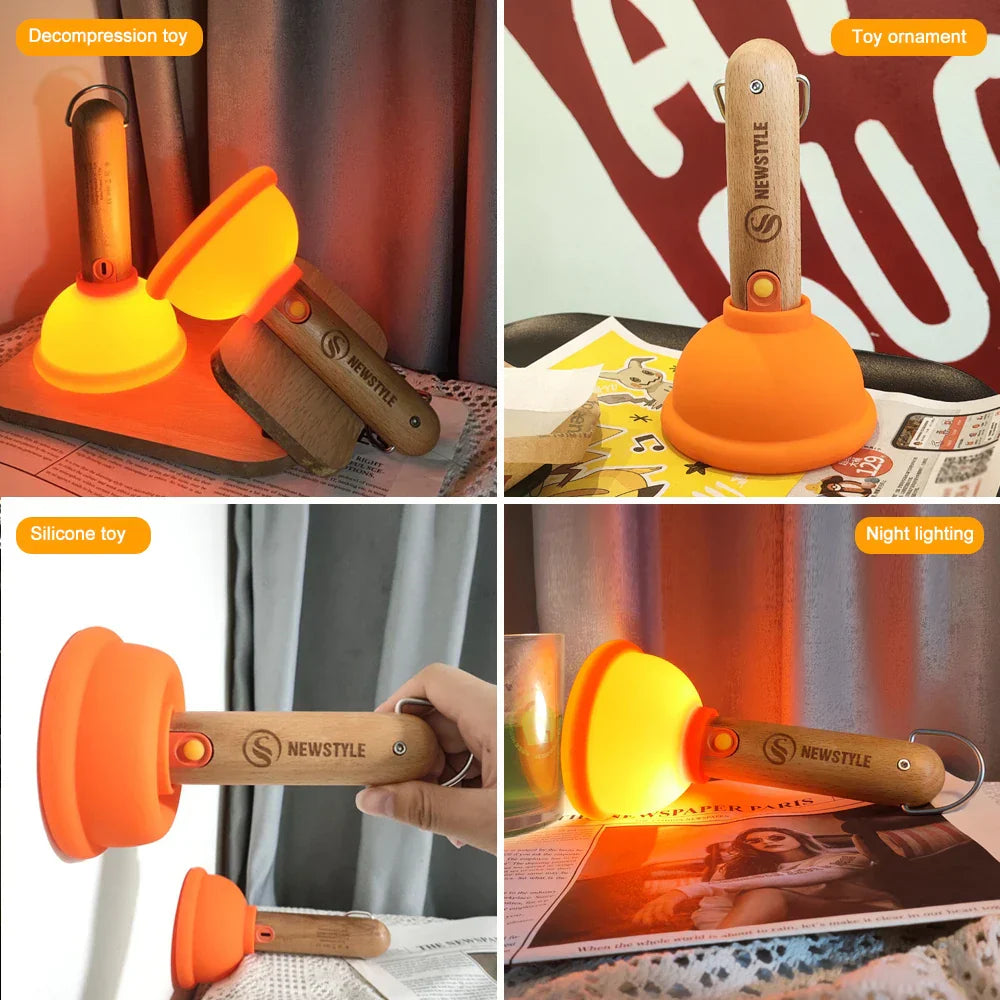 Avtoit | Plunger Style Stress Relief LED Night Lamp