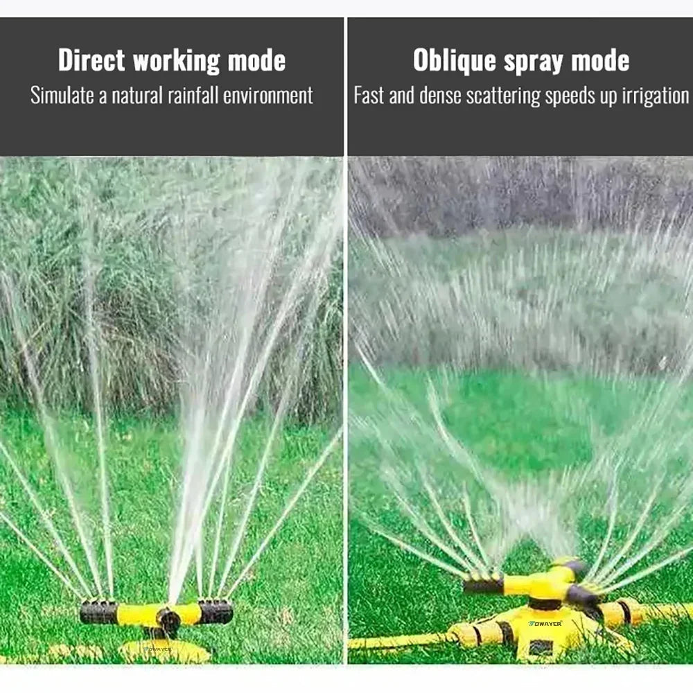 Avtoit | 360° Rotating Lawn Sprinkler | Stable, Multi-Angle Nozzles for Even Coverage in Large Gardens