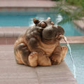 Avtoit | Playful Hippopotamus Garden Sprinkler Statue