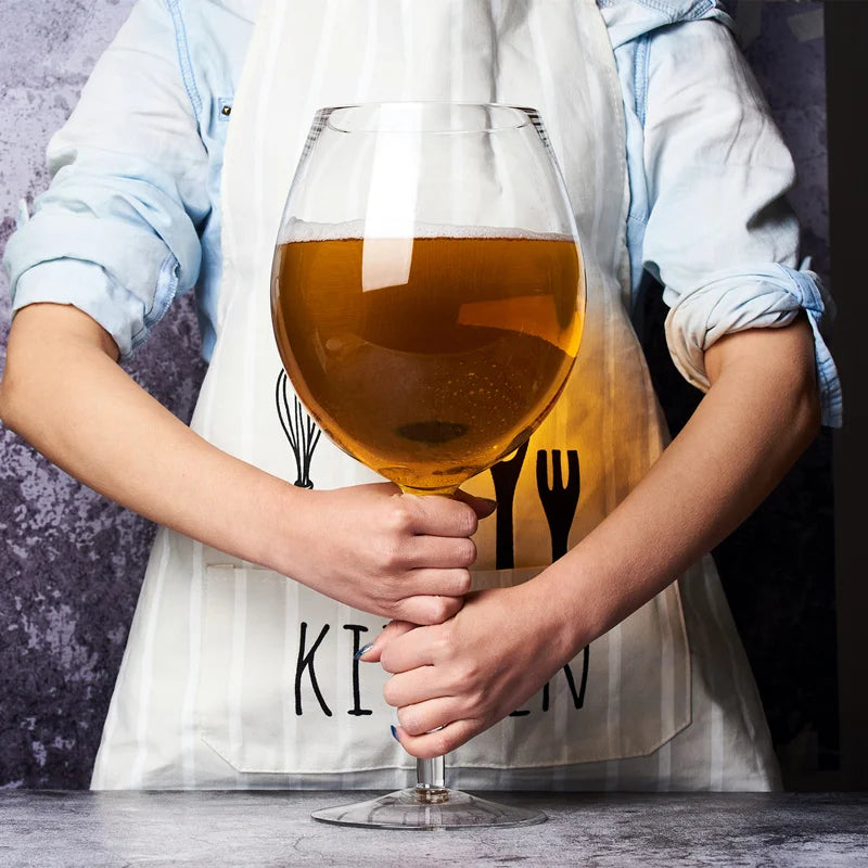 Extra-Large 3000 ml Crystal Wine Glass and Beer Mug
