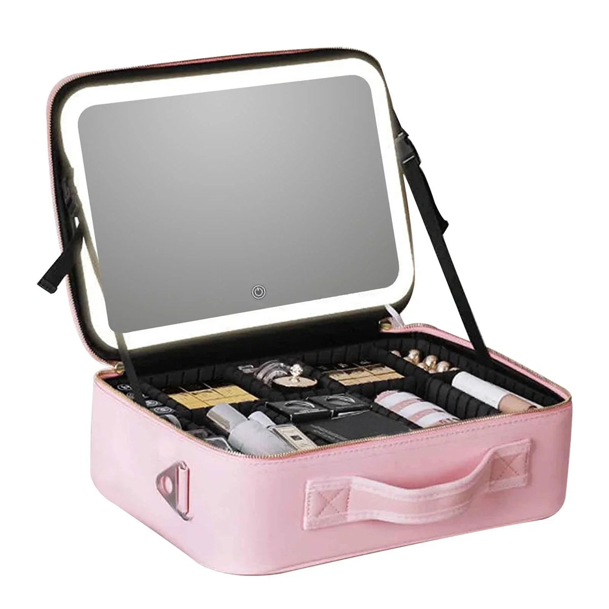 Avtoit | Travel Cosmetic Case LED Mirror Makeup Bag