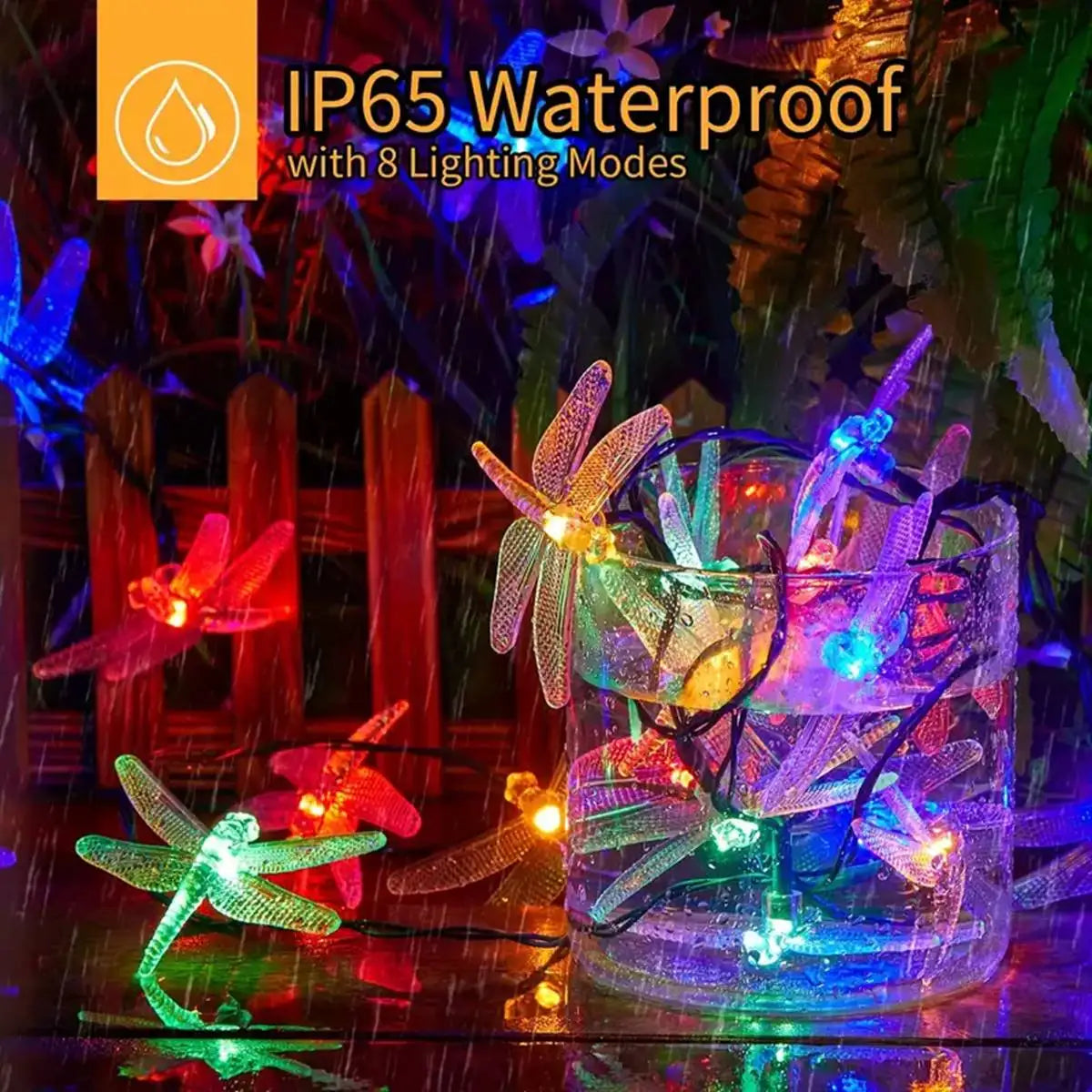 Avtoit | Solithia Dragonfly Light String | Solar | 8 Modes | IP65 Weatherproof | 5m 20 LEDs