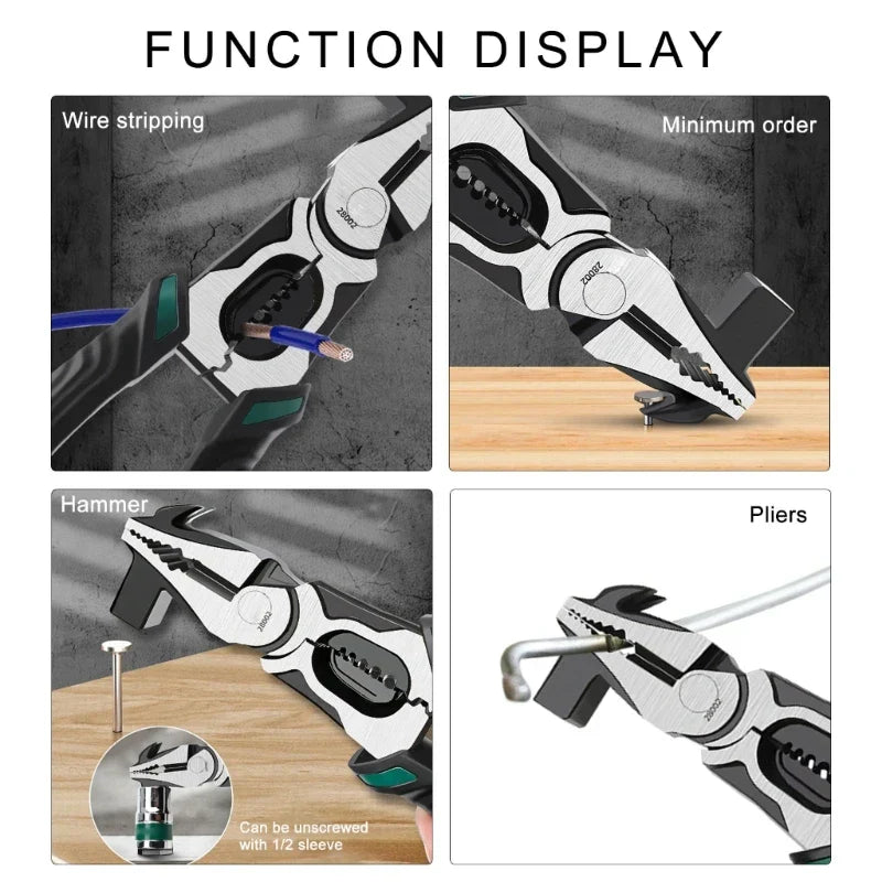 Avtoit | Heavy-Duty Industrial Precision Multifunctional Pliers Hammer