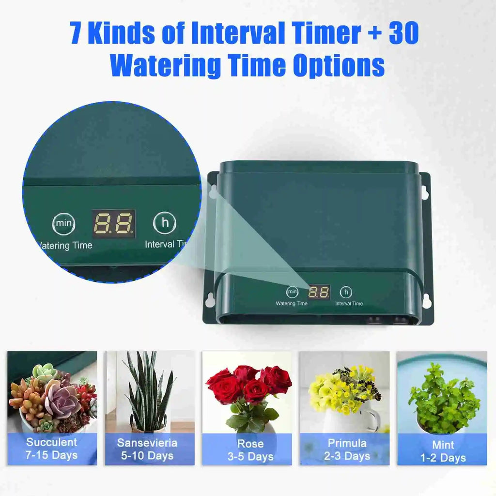 Avtoit | Solar Drip Irrigation System Kit Automatic Watering with 30 Modes & 7 Timers – AquaFlow