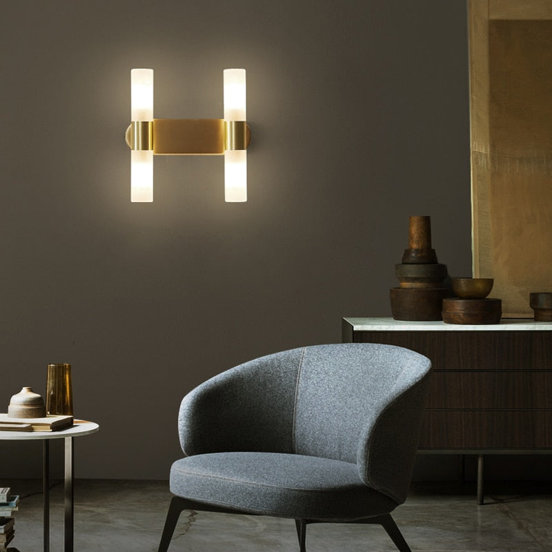 Avtoit | EliteLume – Minimalist Gold Wall Lamp with Energy-Efficient LED