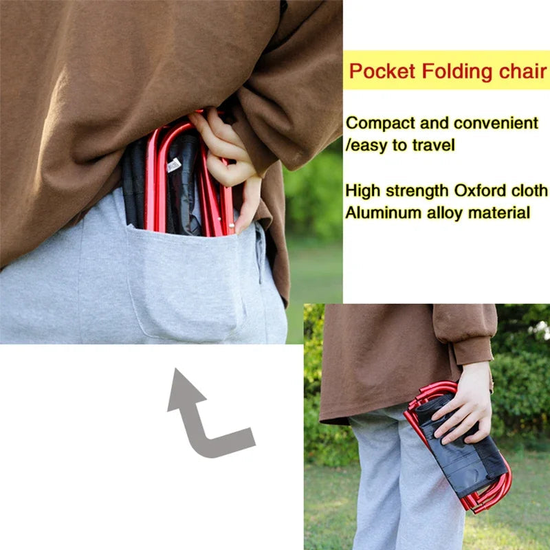 Avtoit | MobiloCamp Folding Stool | Ultralight & Collapsible | 262g | For Camping, Hiking & Festivals