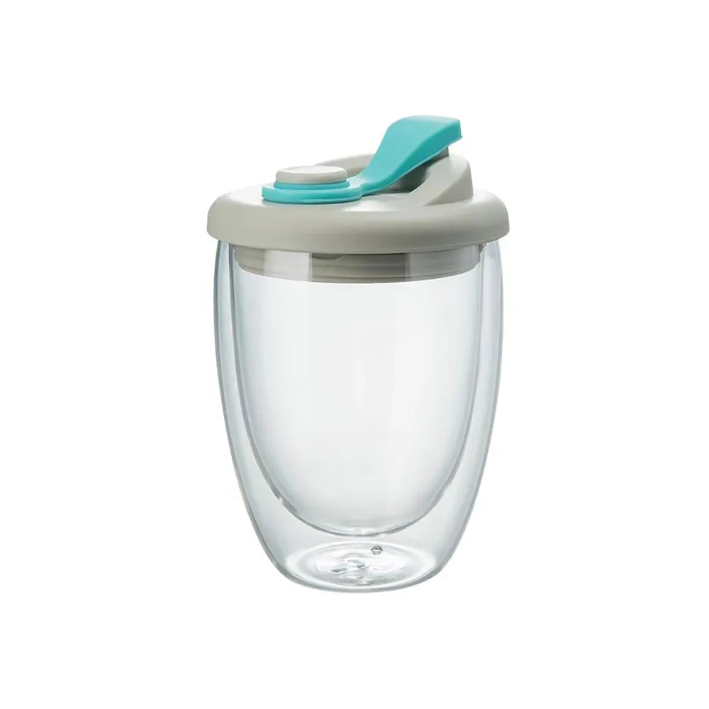 Avtoit | Leak-Proof Double Wall Glass Transparent Mug