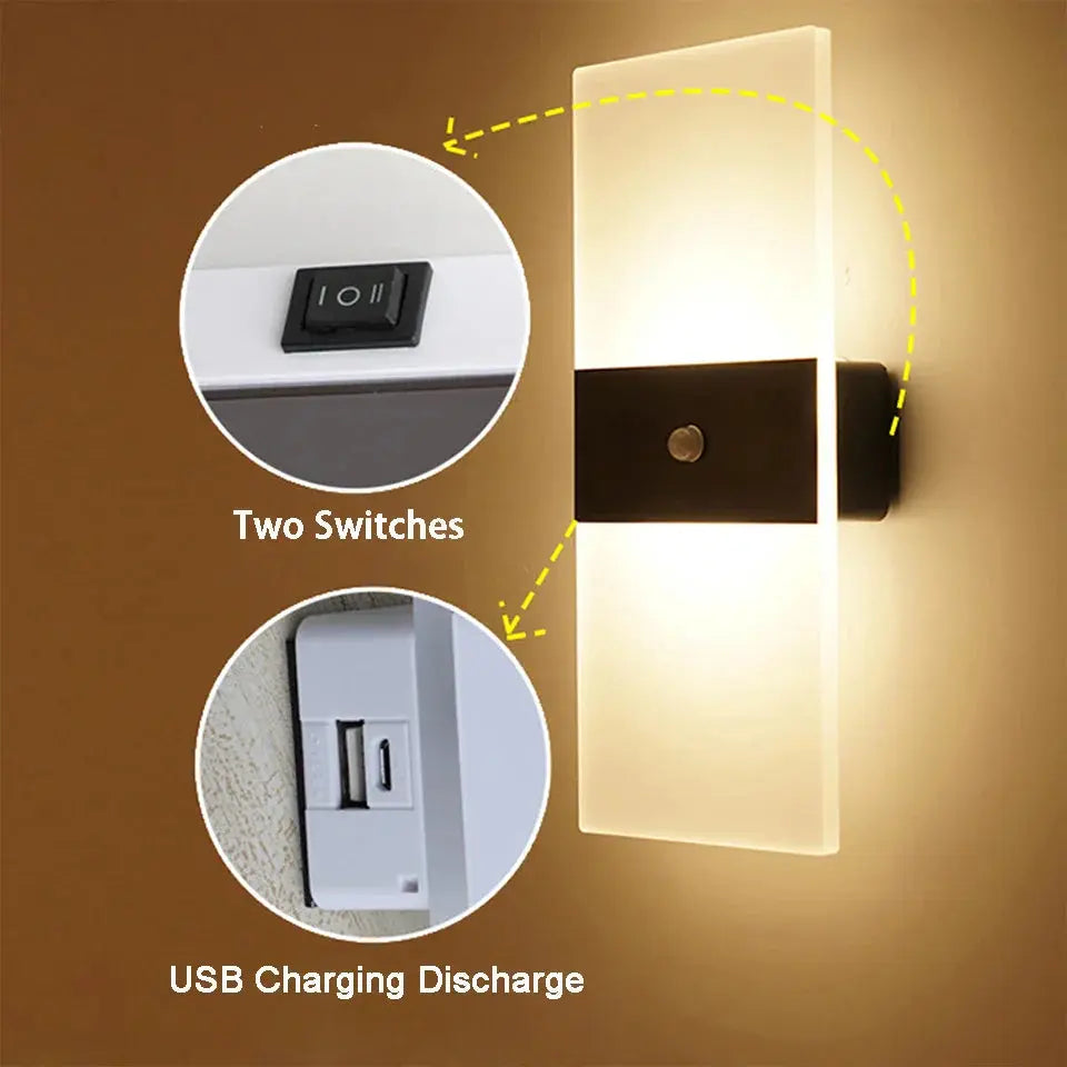 Avtoit | Éclatante - Touch Panel Wall Light USB rechargeable