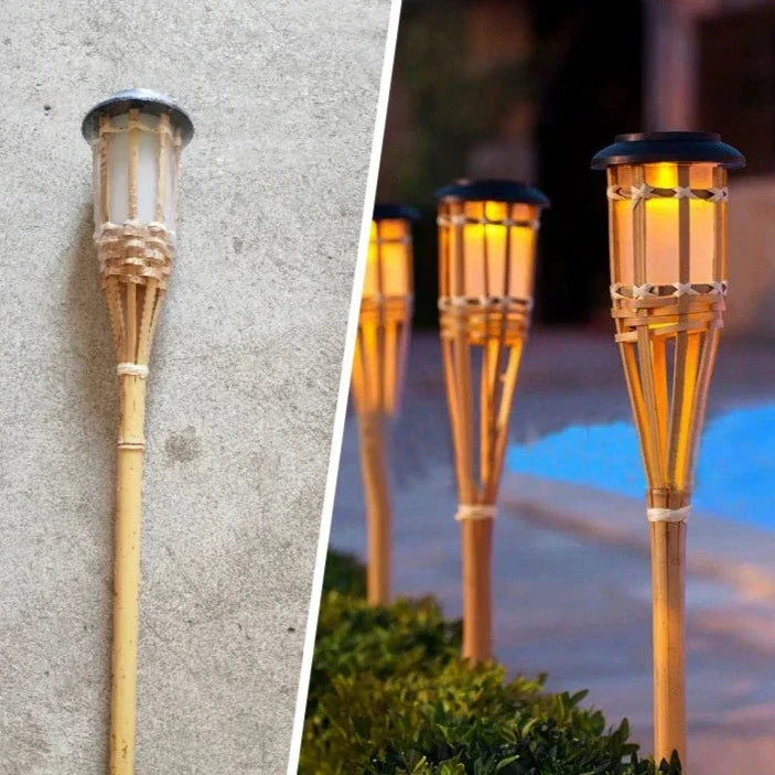 Avtoit | 5-Piece Solar Torch Light Set – Flame Effect LED Garden Lights | Solar Powered & Weatherproof Outdoor Lighting