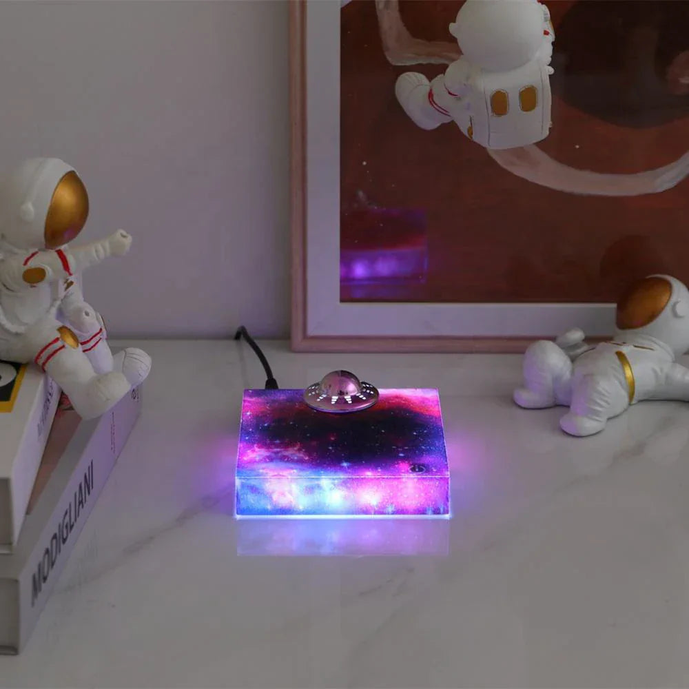 Avtoit | Magnetic Levitating Spaceship Rotating LED Night Lamp