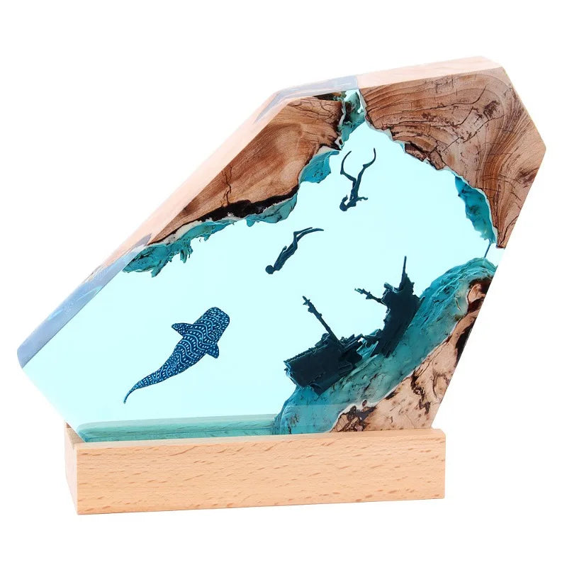 Avtoit | Deep Ocean Resin Decorative Night Lamp
