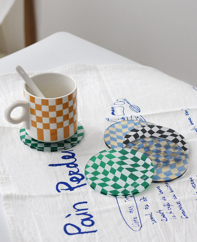 Avtoit | Checkered Acrylic Coaster