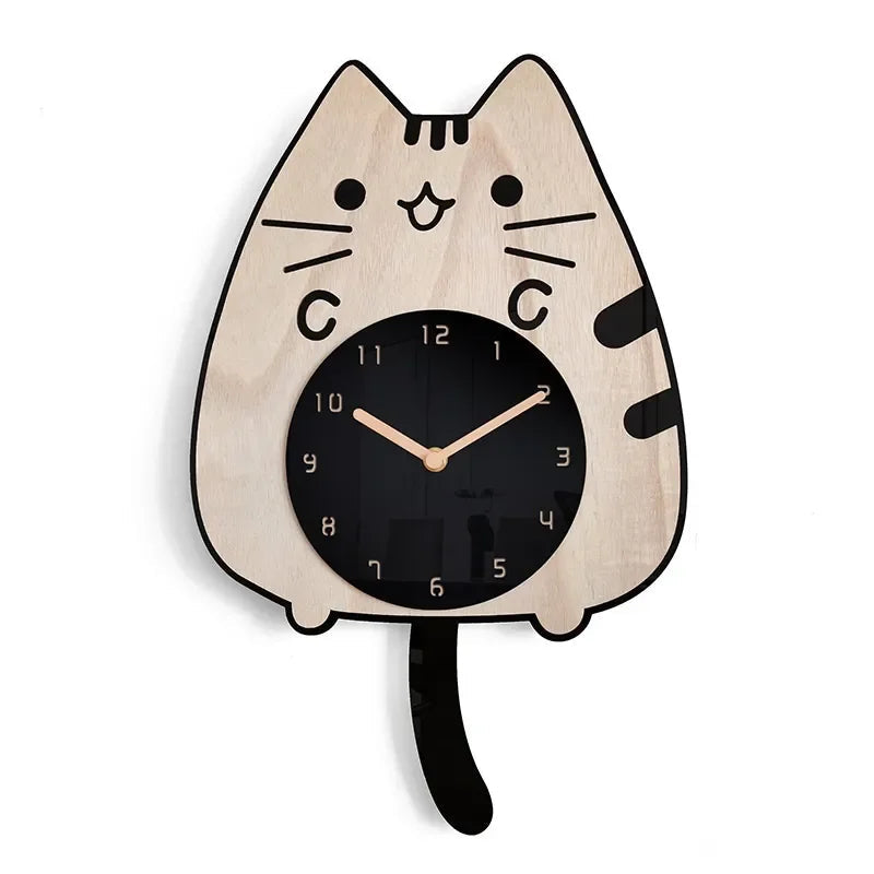 Avtoit | Happy Curious Cat Wall Clock
