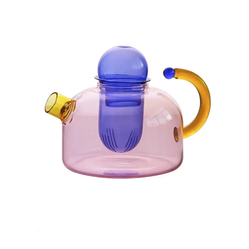 Avtoit | Contrasting Color Glass Tea Set