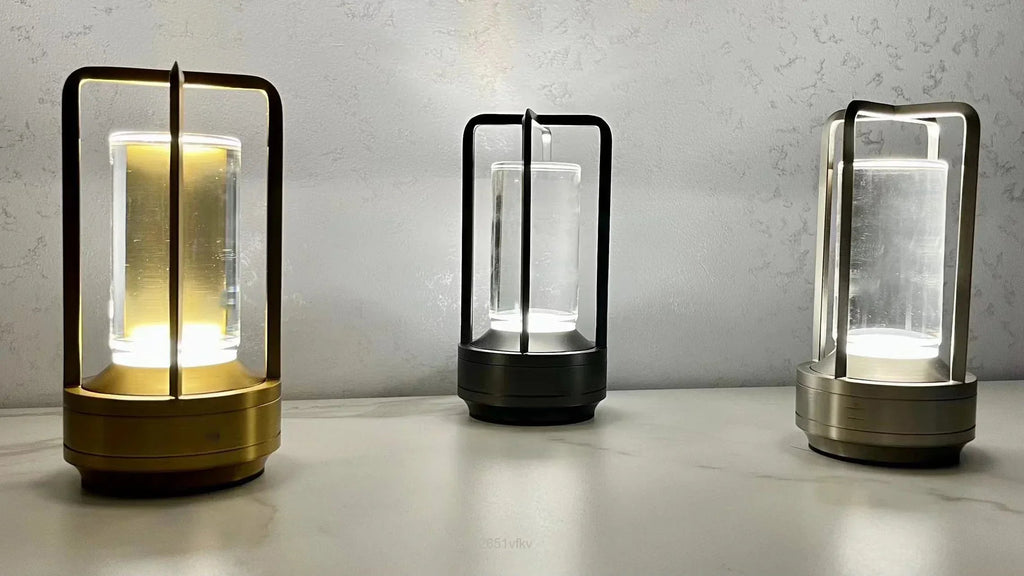 Avtoit | Rechargeable Wireless LuxuryGlow Table Lamp - Elegant Wireless Lamp for Any Mood