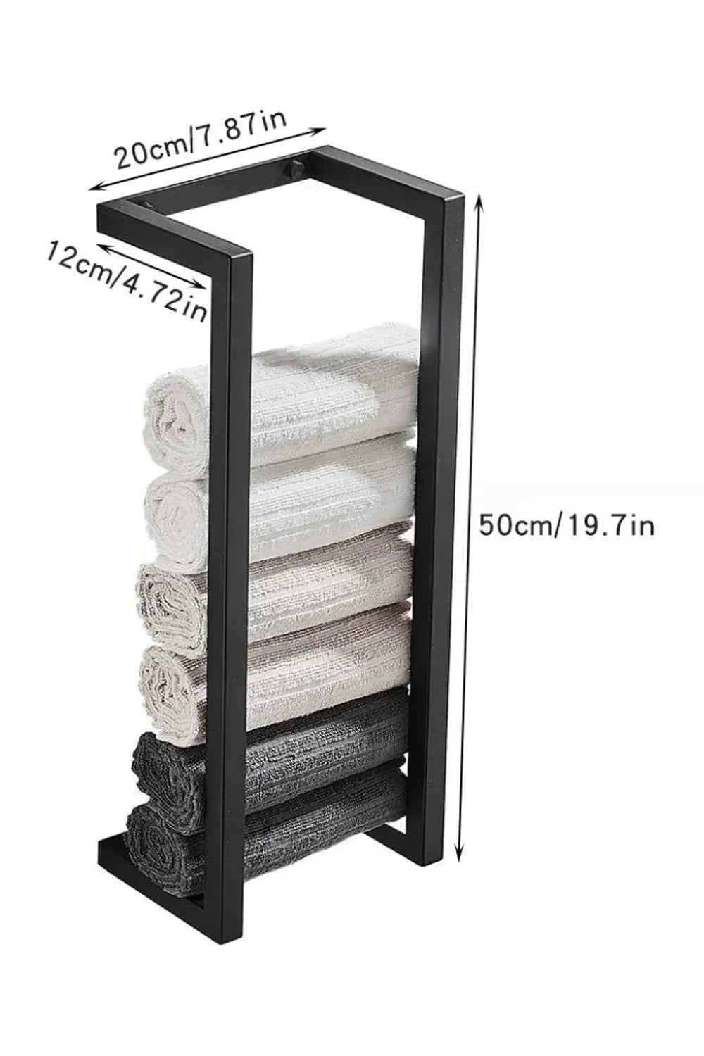 Avtoit | Slim Black Bathroom Shelf
