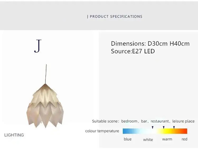 Avtoit | Elegant origami-inspired paper lantern
