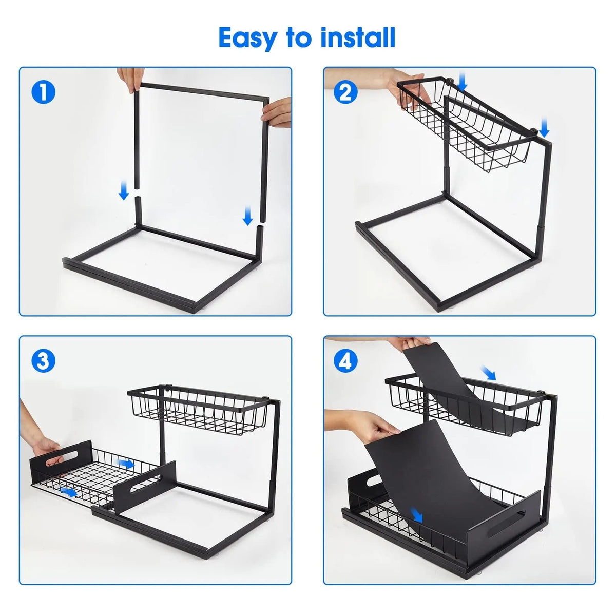 Avtoit | 2-Tier Under Sink Sliding Cabinet Organiser – Arlo