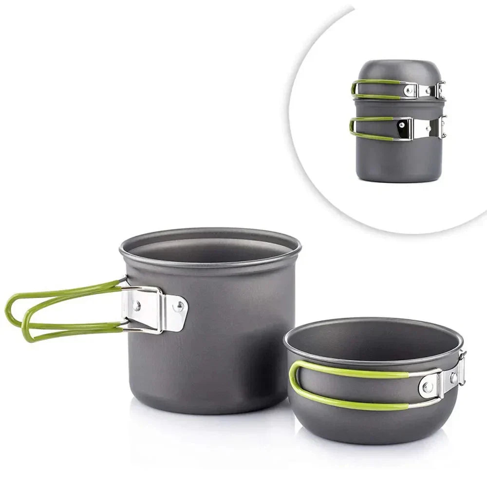 Avtoit | Campurgo Cooking Set | Compact & Heat Resistant | For Outdoor & Camping | Including Lid & Bag