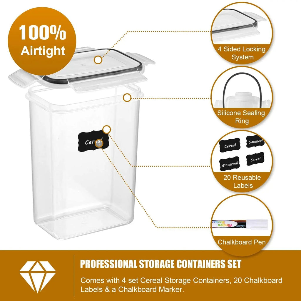 Avtoit | Kitchen Food Storage Containers Set 7pcs BPA-Free Airtight with Labels – StoreMate