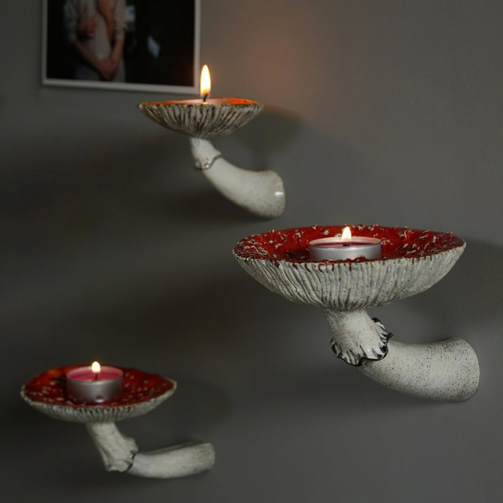 Avtoit | Mushroom Shape Floating Resin Wall Shelf
