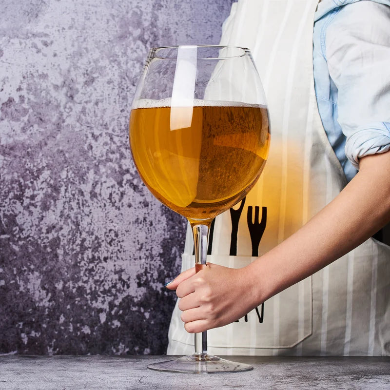 Extra-Large 3000 ml Crystal Wine Glass and Beer Mug