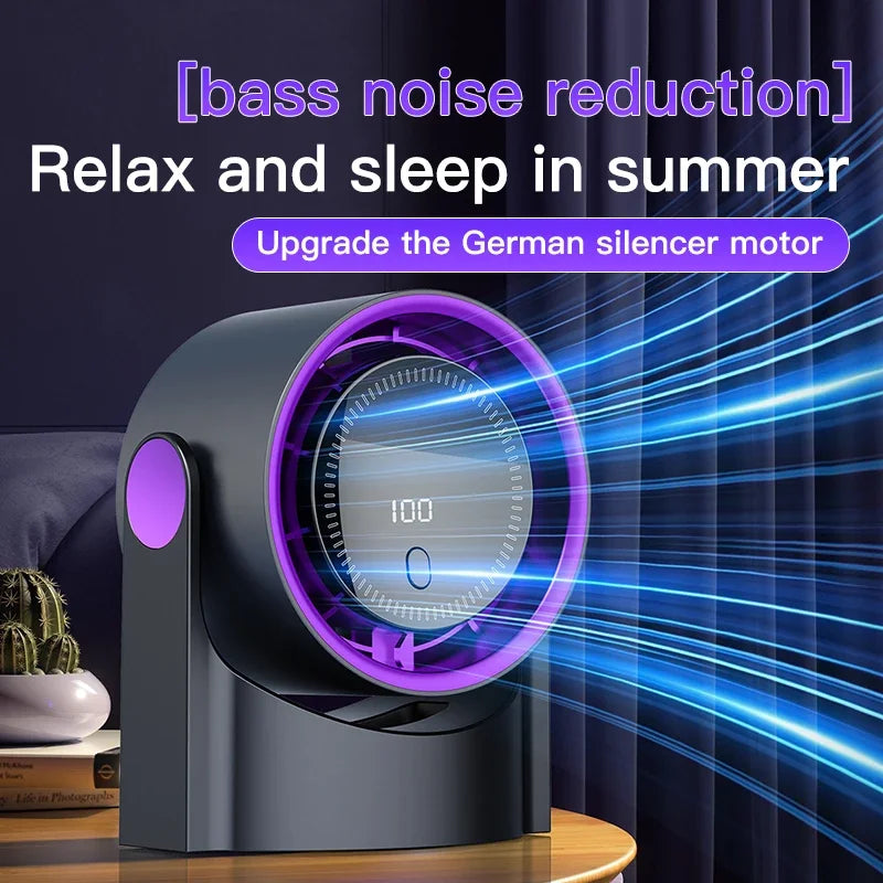 Avtoit | Aerolora Table Fan | Bladeless & Quiet | 100 Levels | USB Bladeless Fan