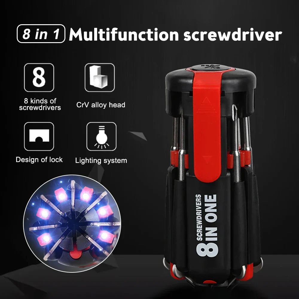 Avtoit | Bright Fix 8in1 LED Multi-Tool Screwdriver