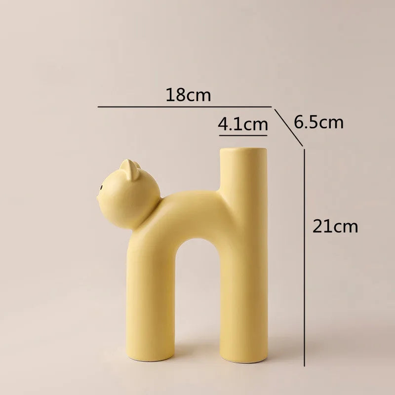 Avtoit | Mini Cat Elegant Minimal H-shaped Flower Vase