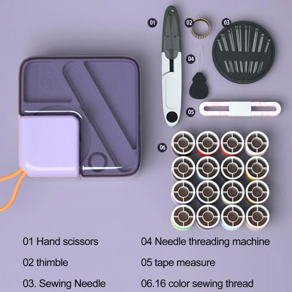 Avtoit | Trendy Pastel-Colored Travel Sewing Kit