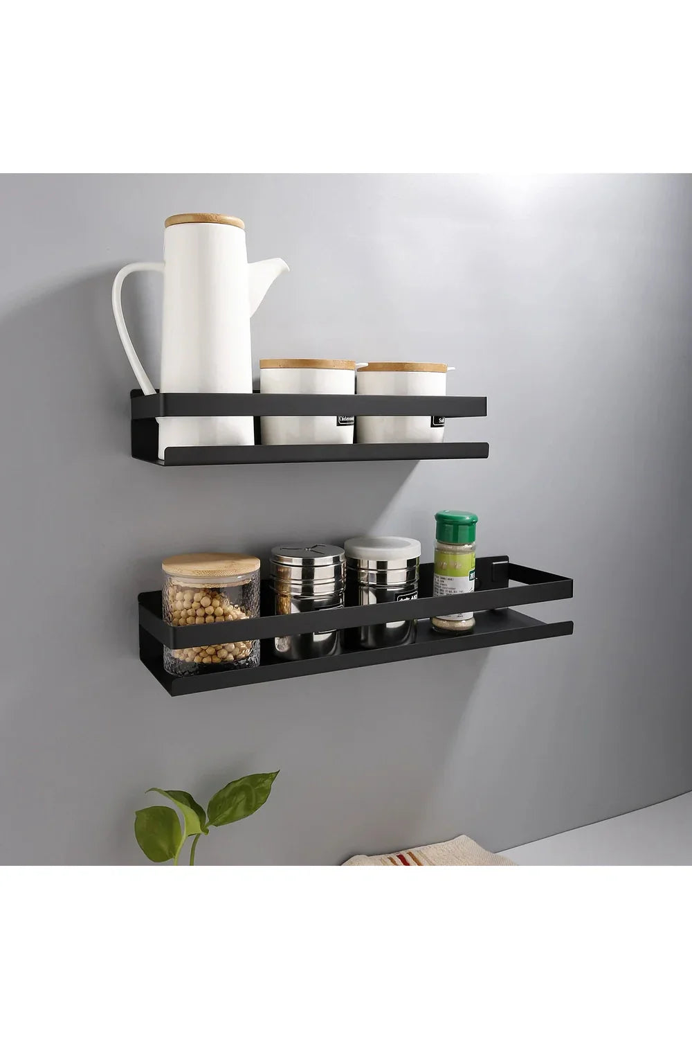 Avtoit | Modern black floating shelves