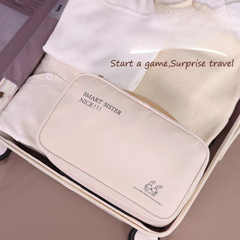 Avtoit | Travella Laundry Organizer | 2 Compartments & Compact | For Underwear & Socks | Light & Sturdy