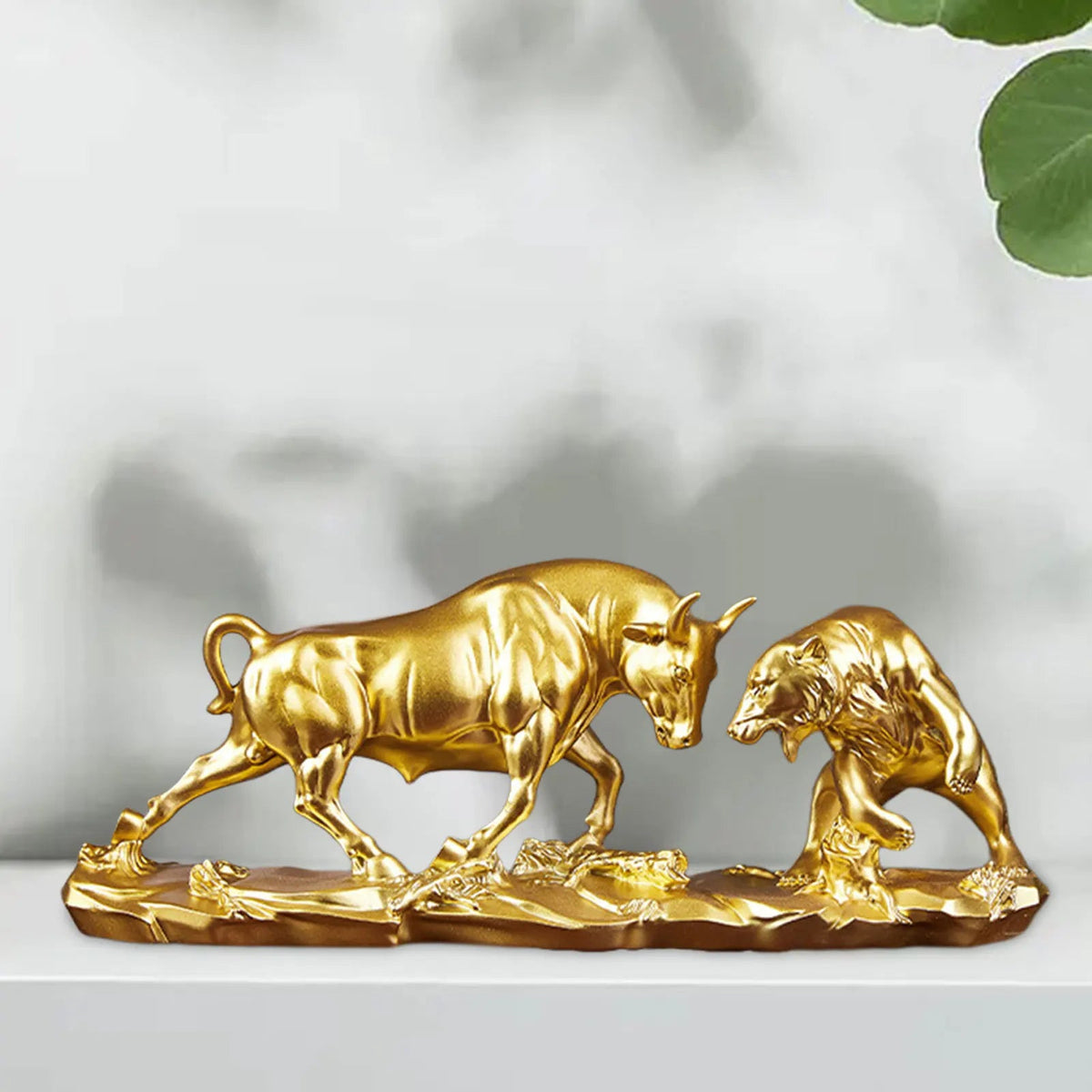 Avtoit | Feng Shui Bear and Bull Statue, Bull Figure, Collection Cow Sculptures Animal