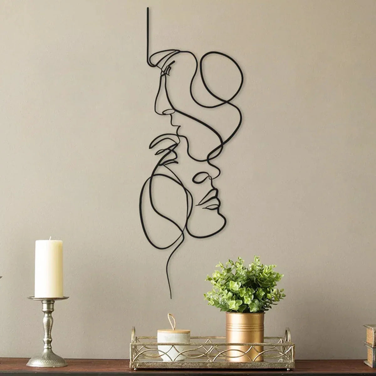 Avtoit | Black Metal Wall Art | Abstract Wall Sculpture