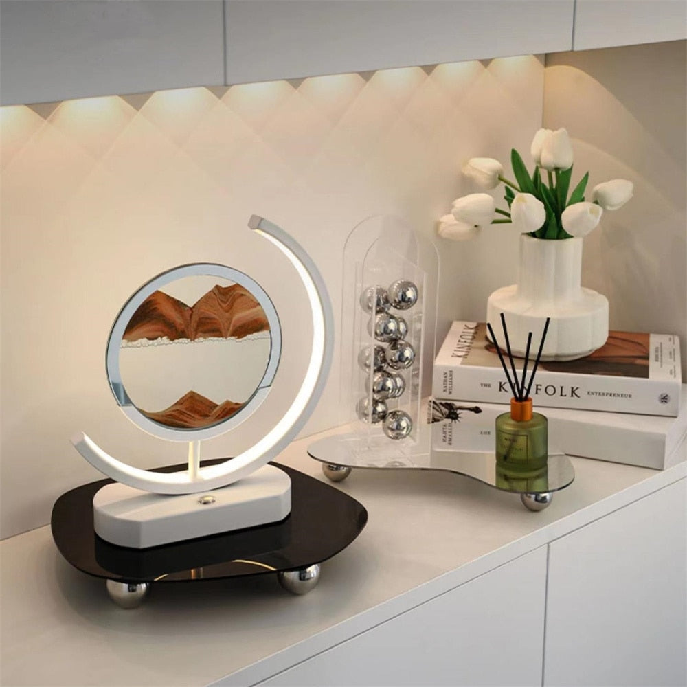 Avtoit | 3D LED Flowing Sand Art Table Lamp