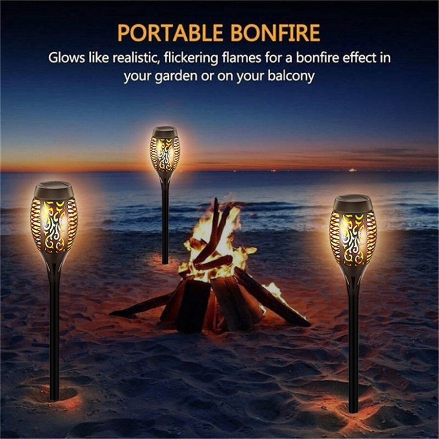 Avtoit | Outdoor LED Solar Artificial Flame Lamp