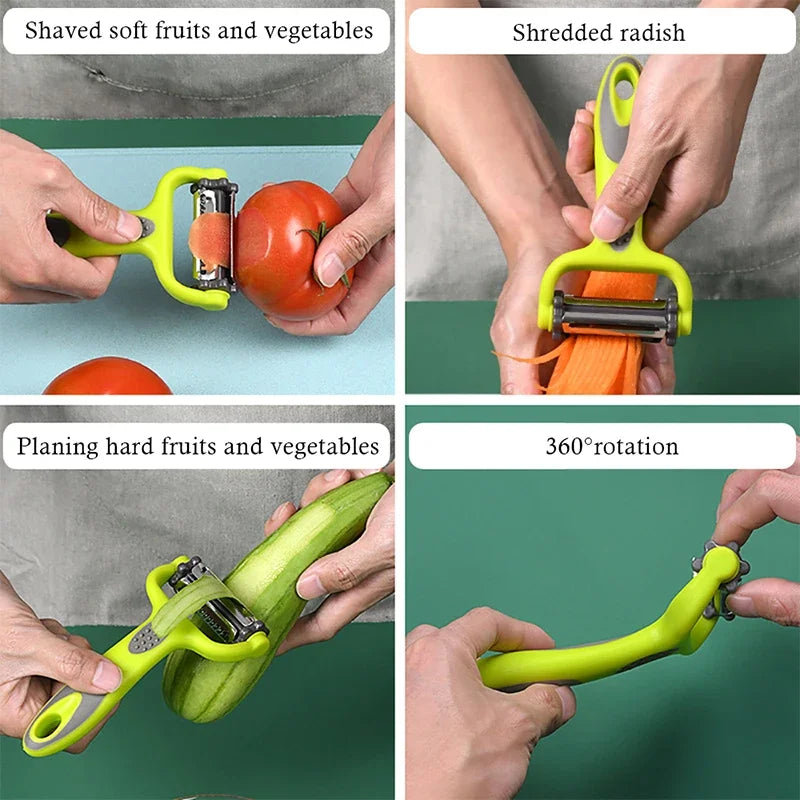 Avtoit | Prepivo 3-in-1 Peeler | Stainless Steel Blade | Compact & Hygienic | Ergonomic Handle