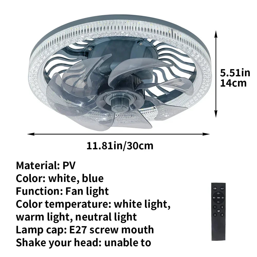 Avtoit | 3in1 Remote Control Noise-Free Noise Elegant Fan Lamp