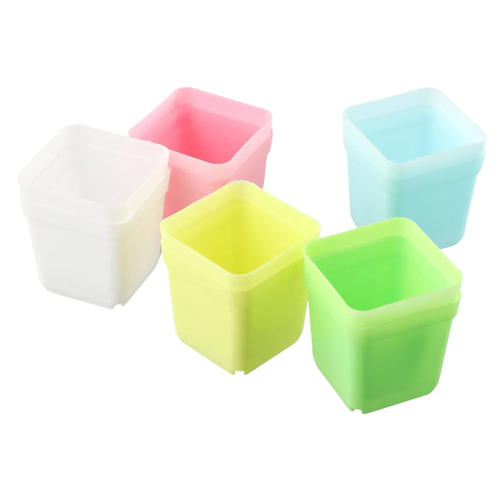 Avtoit | Bloomigo Mini Flower Pot Set | Bright Colors | Weatherproof & Ventilated | For Balcony & Indoor