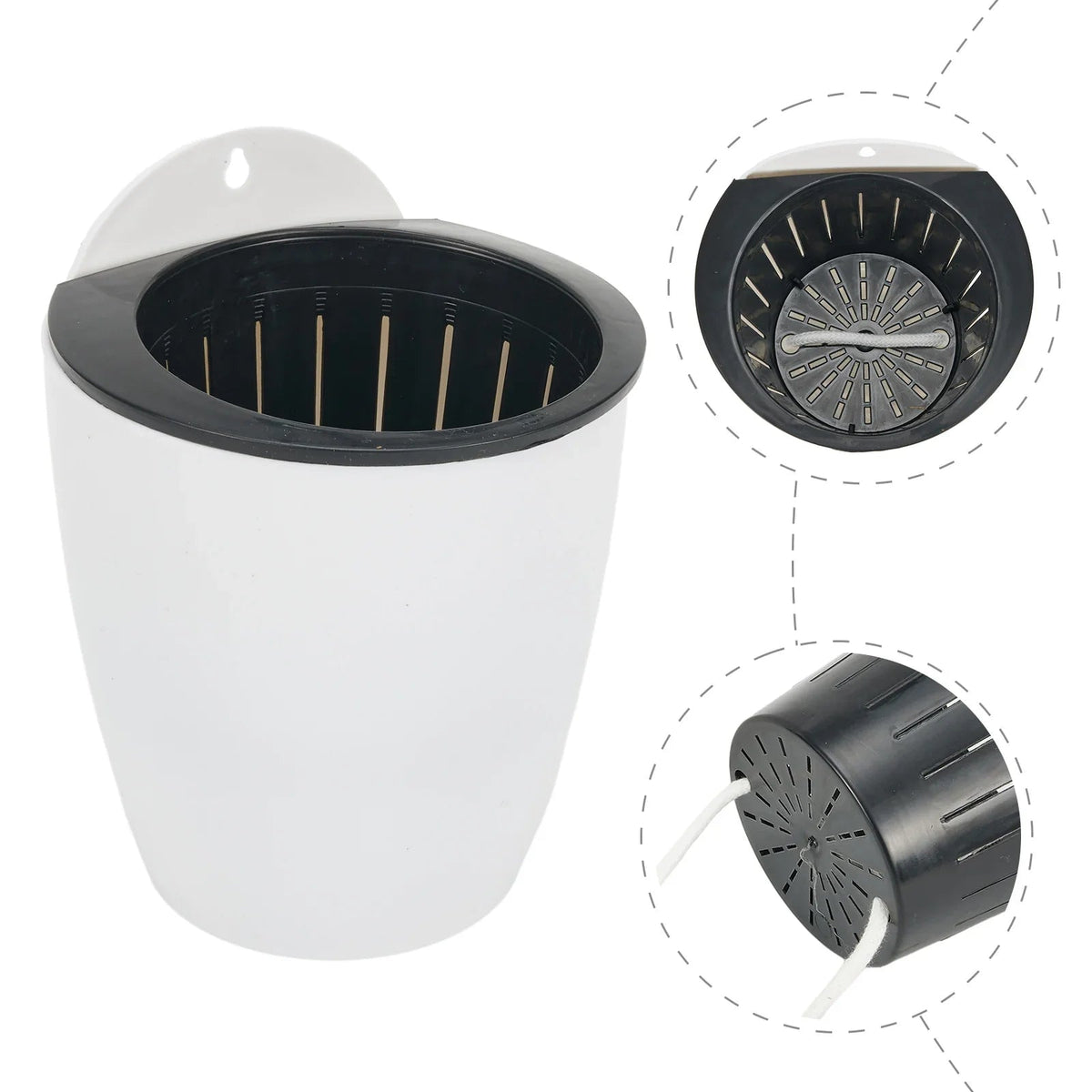 Avtoit | Self-watering hanging plant pot – Modern flower pot for wall mounting