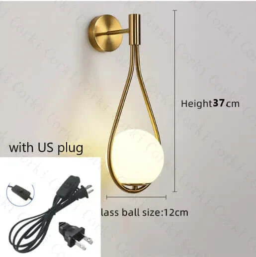 Avtoit | Drop Luxury Glass Ball Wall Light