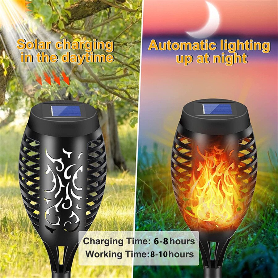 Avtoit | Outdoor LED Solar Artificial Flame Lamp